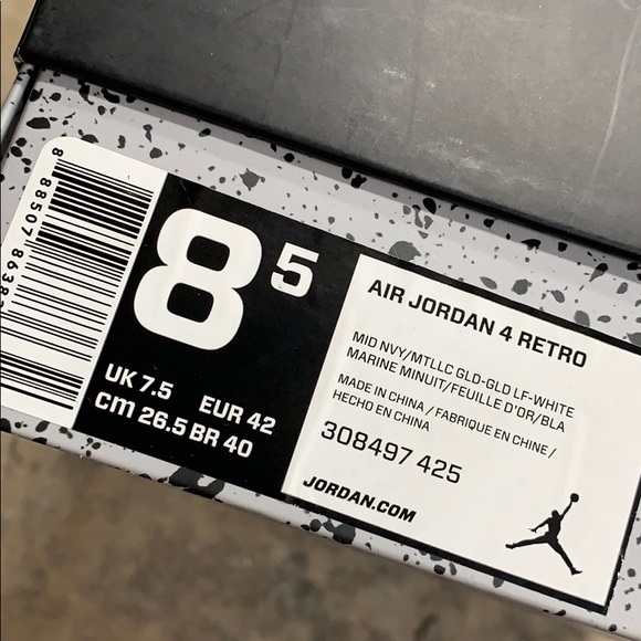 2016 JORDAN RETRO 4 DUNK FROM ABOVE 8.5 (USED) - Picture 6 of 6